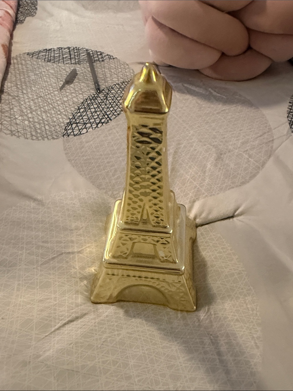 Gold Eiffel Tower Decorative Figurine